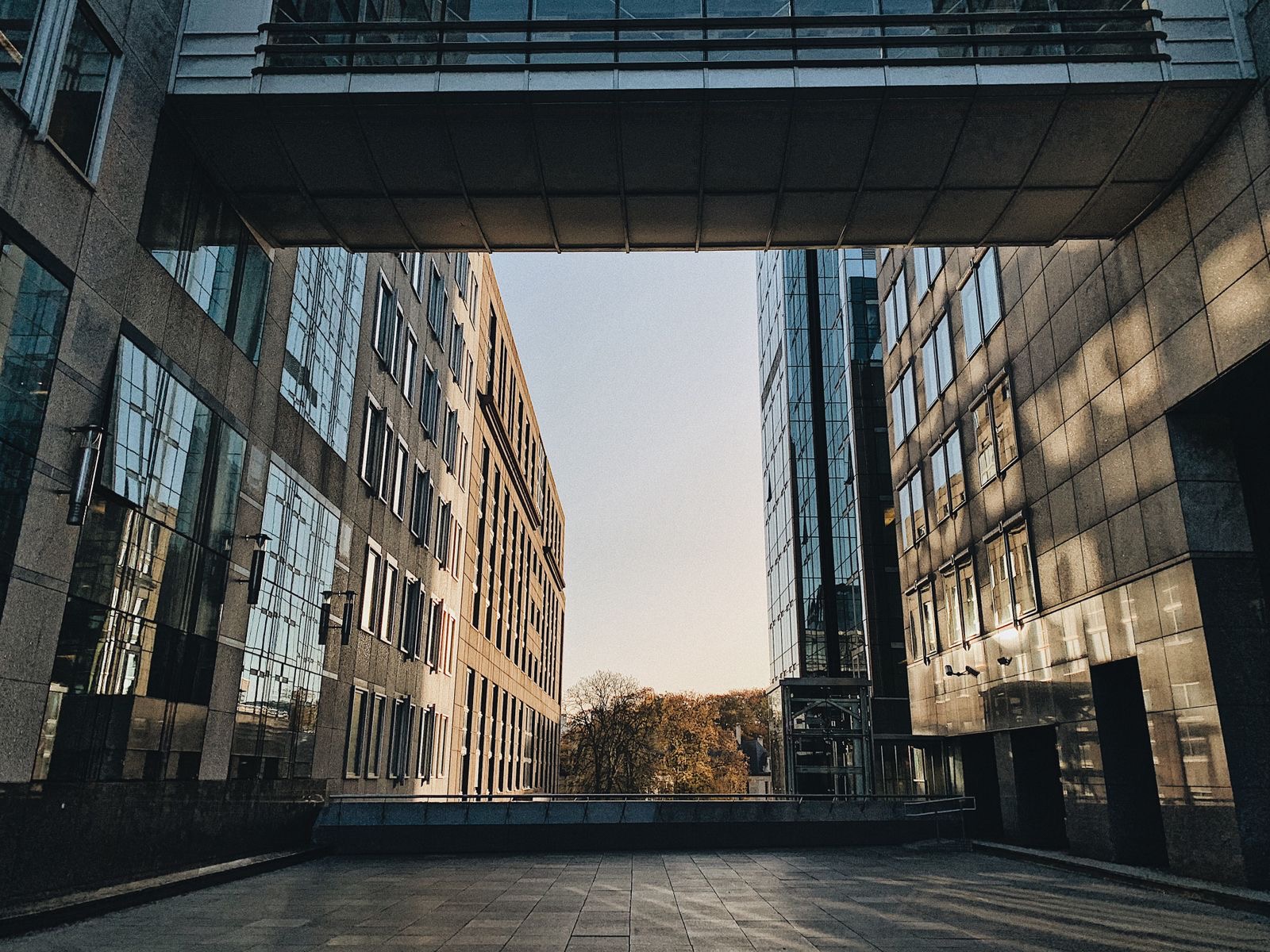 Office buildings in the Brussels business district