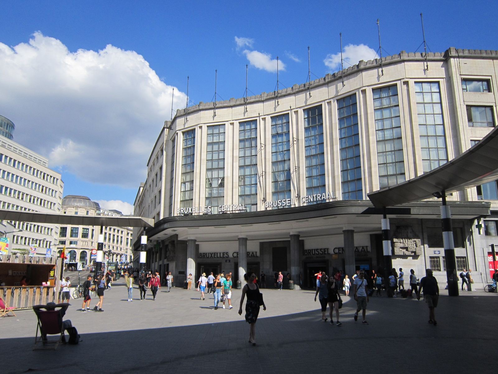 Modern office buildings in the Brussels European quarter
