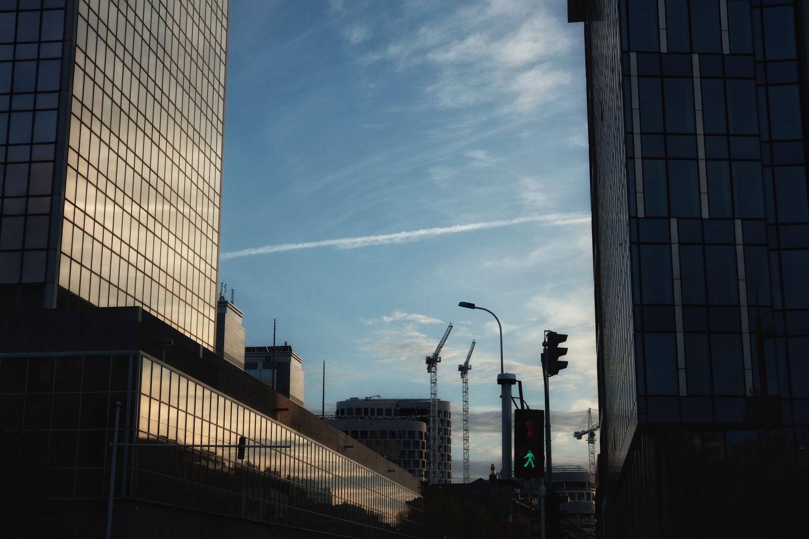 Office buildings in the Brussels business district