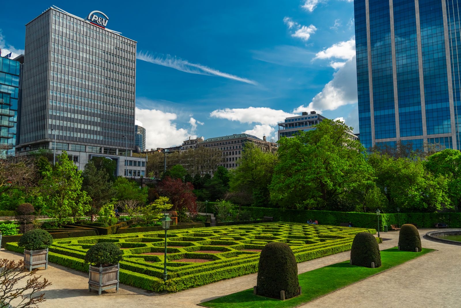 Office buildings in the Brussels business district